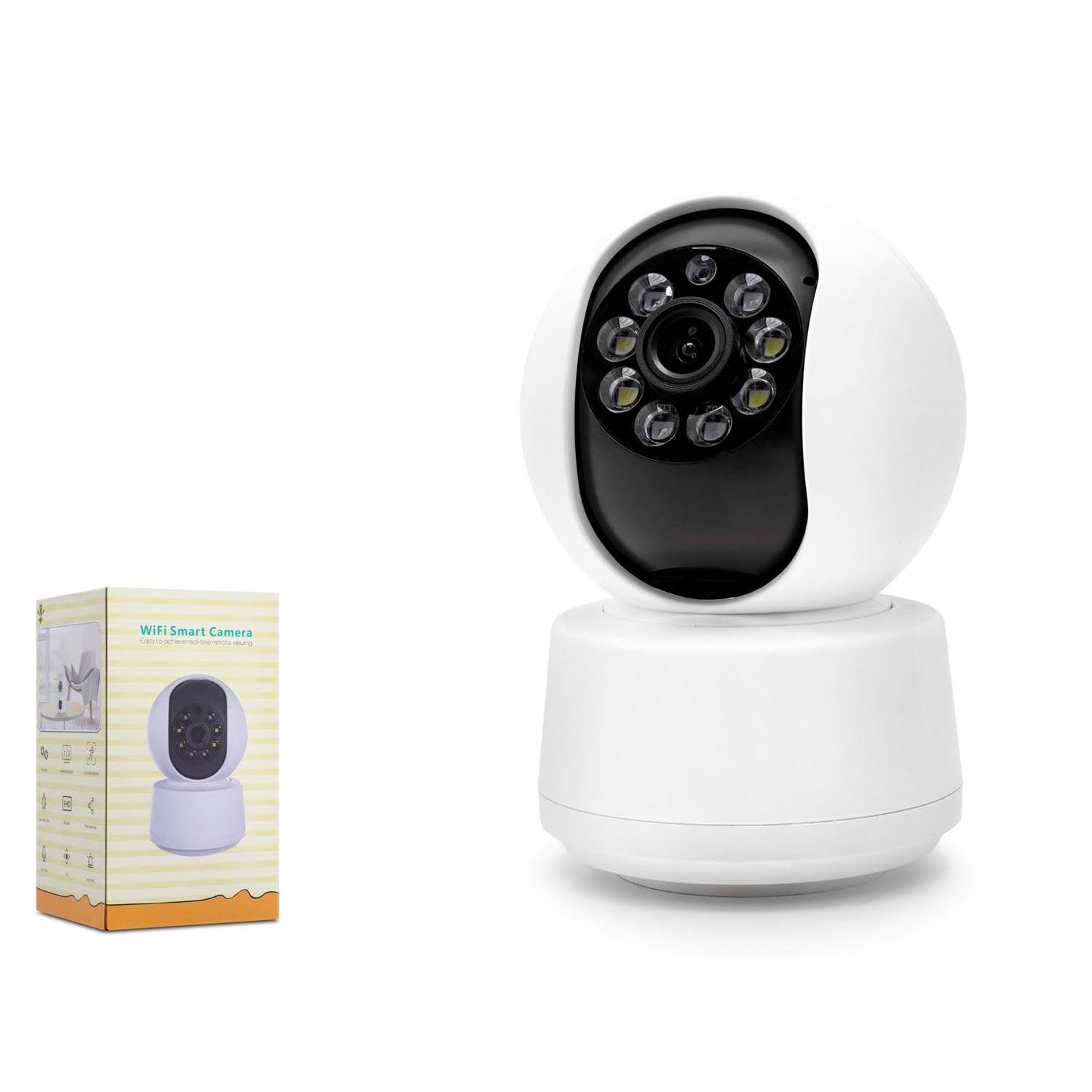 Kablosuz Akıllı, HD Çözünürlük Uzaktan İzleme WiFi Güvenlik Kamerası Hareket Algılama Bebek Monitörü Için Geniş Açı Açısı (3MP)